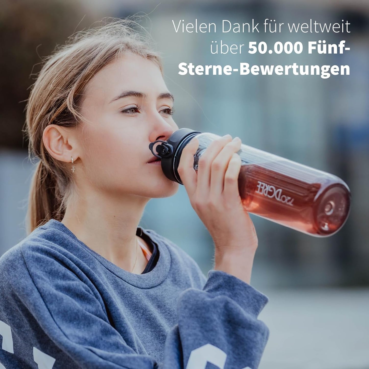 uberBottle Trinkflasche | crystalClear Sieb