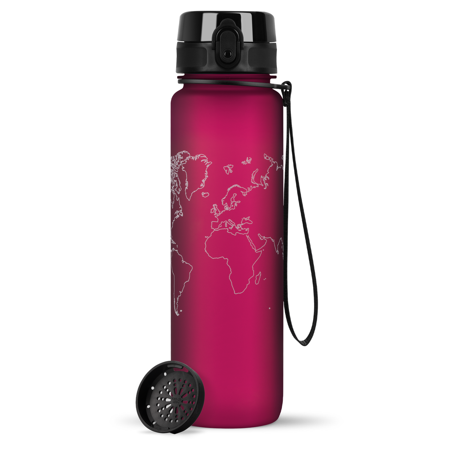 OUTLET uberBottle Trinkflasche Tracker und Motive | softTouch Sieb