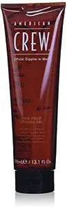 American Crew Men's Hair Gel, Firm Hold, Non-Flaking Styling Product, 13.1 fl. oz.