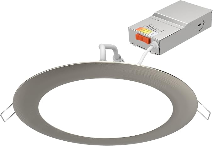 Juno WF4 SWW5 90CRI BN M6 Round LED Wafer Downlight, 120 Volts