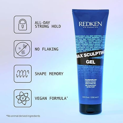 Redken Max Sculpting Gel For All Hair Types, 8.5 fl. oz.