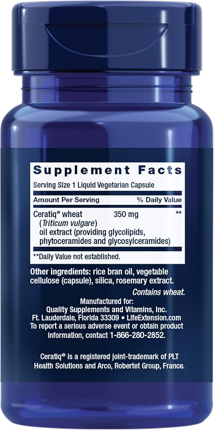 Life Extension Skin Restoring Ceramides, 30 Count