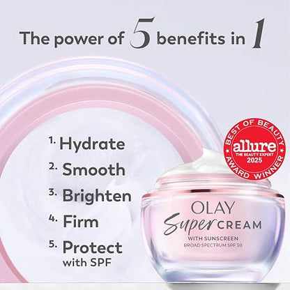 Olay Super Cream with Sunscreen SPF 30, 1.7 fl. oz.