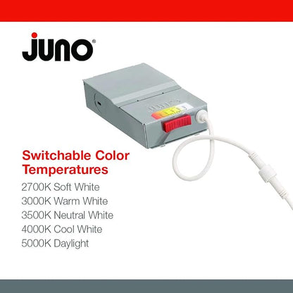 Juno WF4 SWW5 90CRI BN M6 Round LED Wafer Downlight, 120 Volts