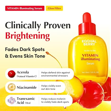 EQQUALBERRY Vitamin Illuminating Serum, 1.01 fl. oz.