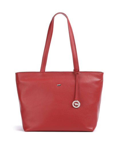 Braun Büffel Hanna Shopper red