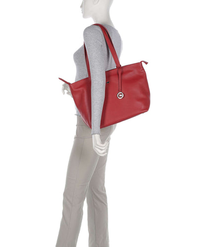 Braun Büffel Hanna Shopper red