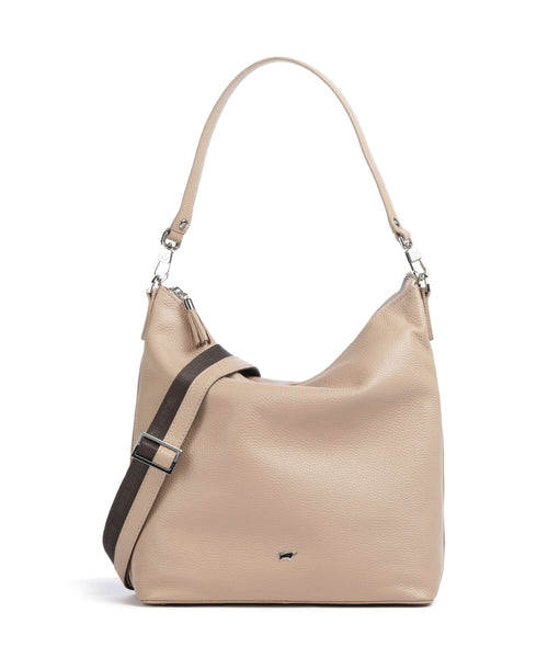 Braun Büffel Hanna M Beuteltasche creme
