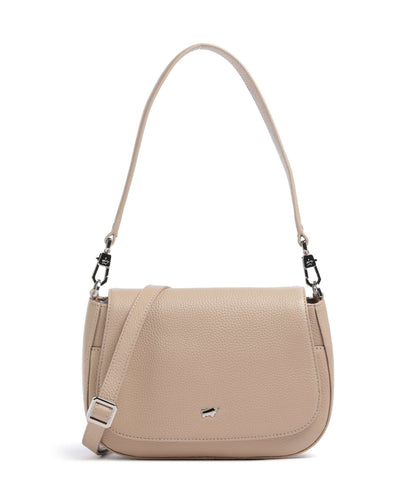 Braun Büffel Hanna S Schultertasche creme