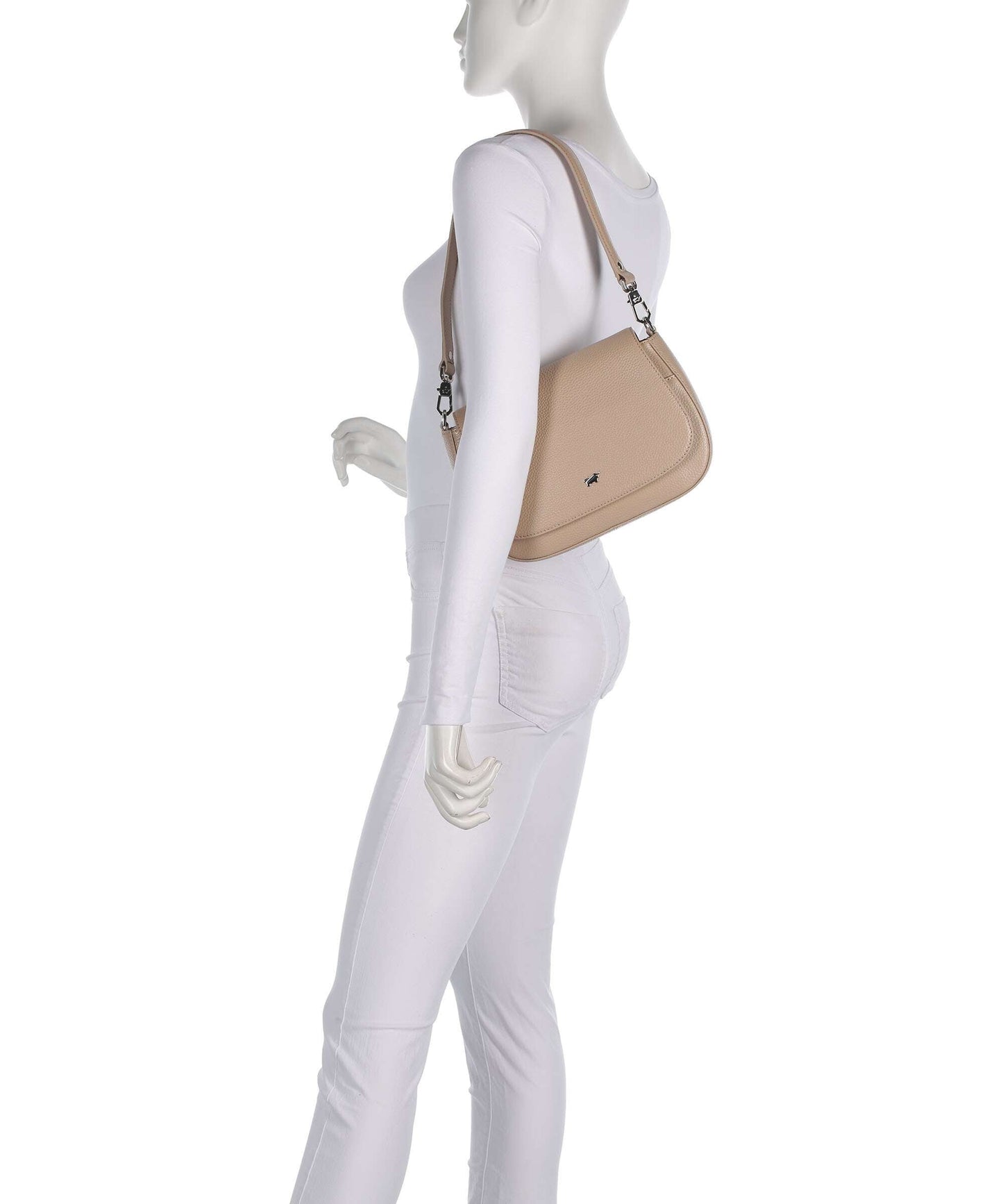 Braun Büffel Hanna S Schultertasche creme