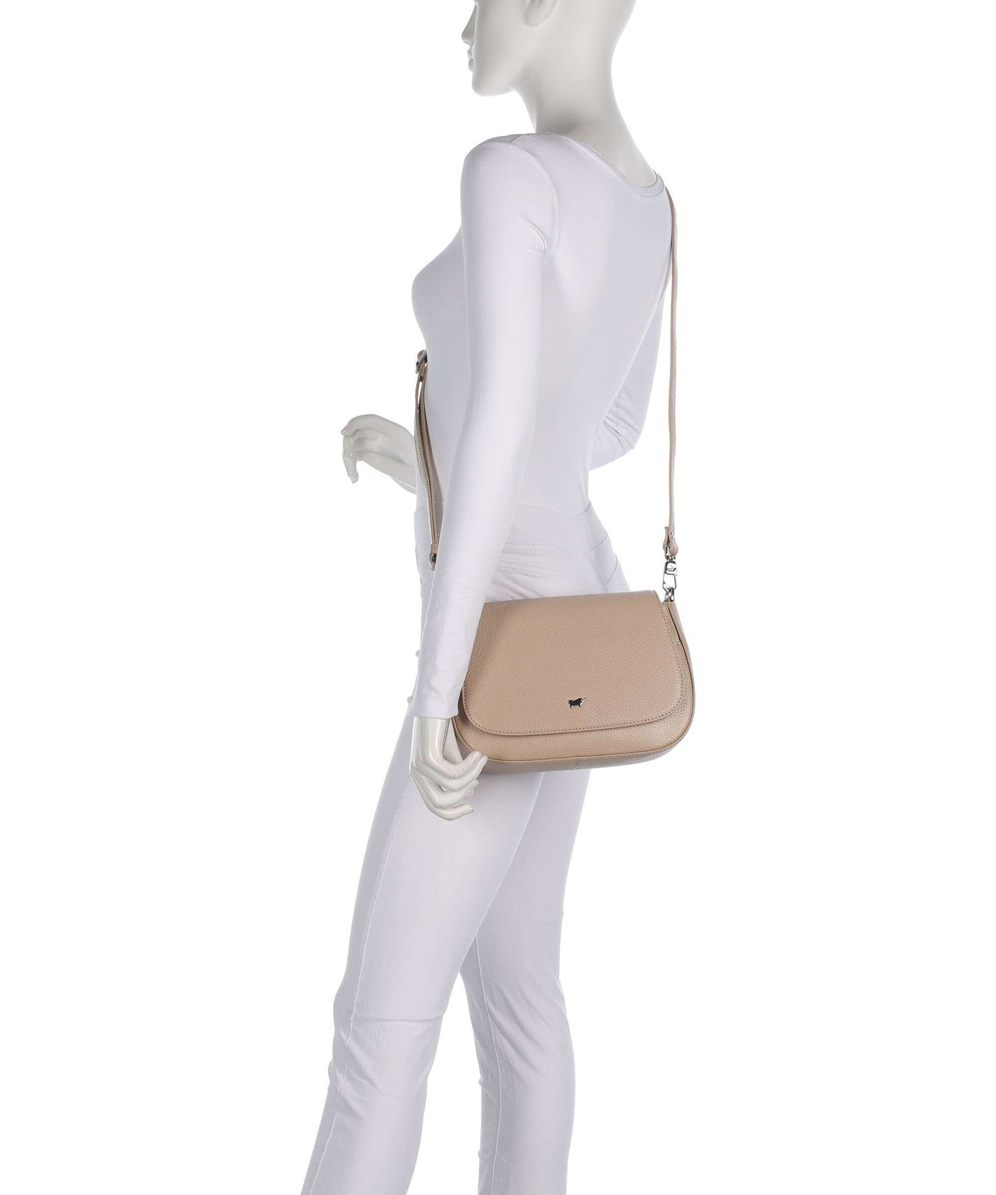 Braun Büffel Hanna S Schultertasche creme