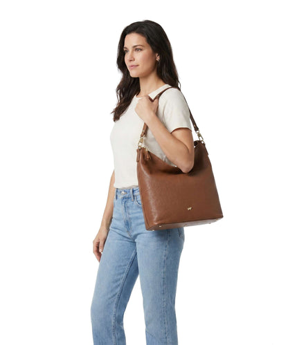 Braun Büffel Hanna M Beuteltasche saddle brown