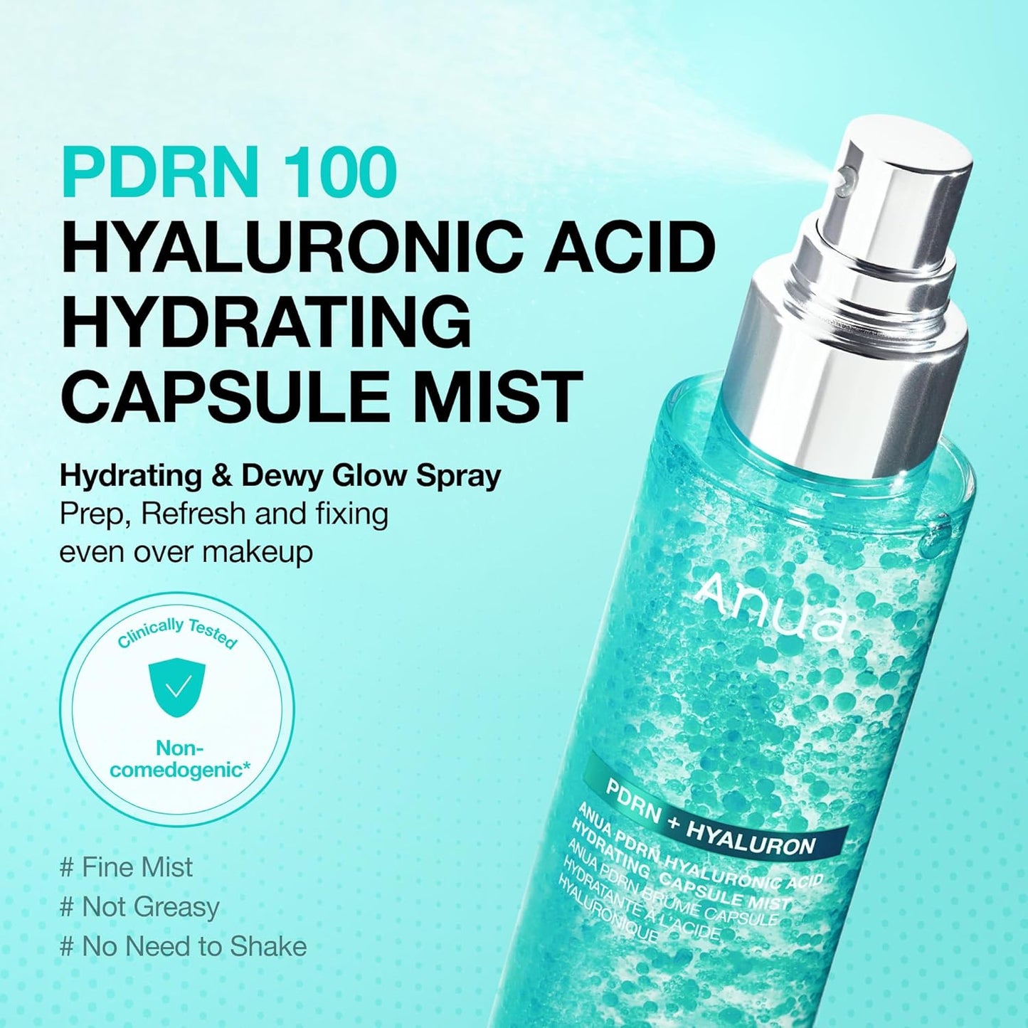 Anua PDRN Collagen Glow Facial Serum Spray, 3.38 fl. oz.