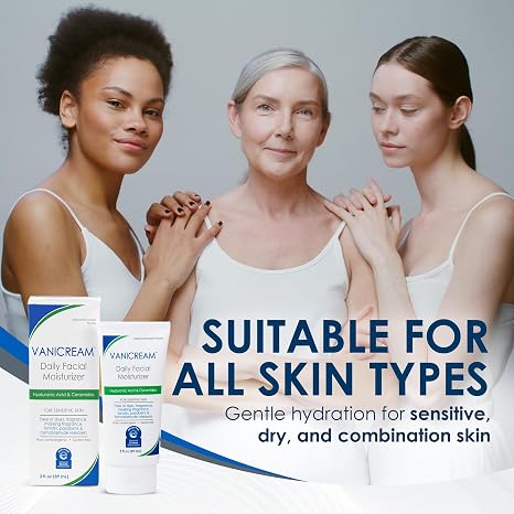 Vanicream Daily Facial Moisturizer With Ceramides and Hyaluronic Acid, 3 fl. oz.