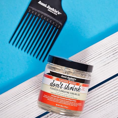 Aunt Jackie's Flaxseed Recipes Don't Shrink Elongating Hair Curling Gel for Natural Curls, 15 fl. oz.