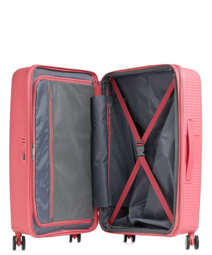 American Tourister Soundbox 4-Rollen Trolley sun kissed coral
