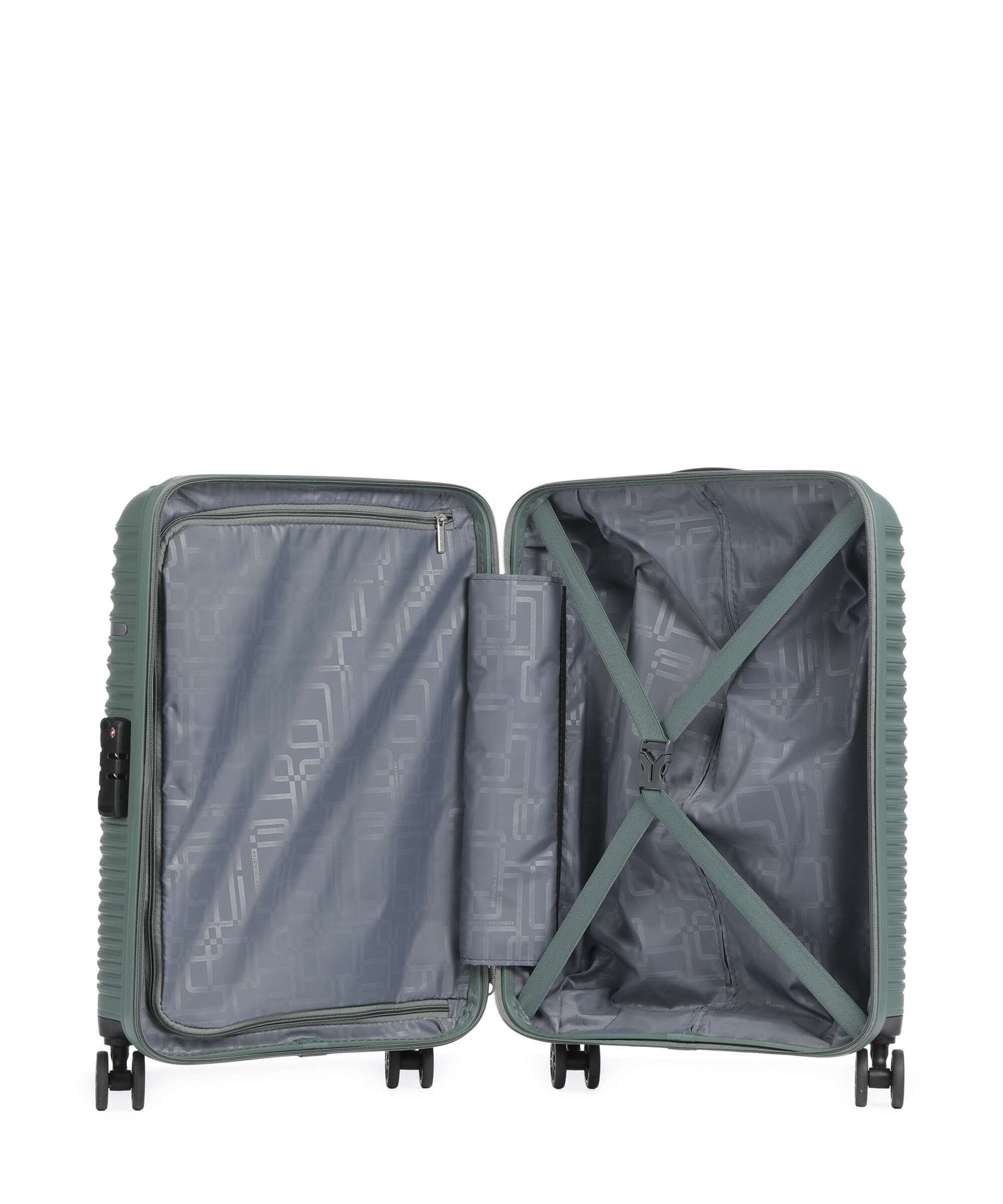 American Tourister Liftoff 4-Rollen Trolley dark olive