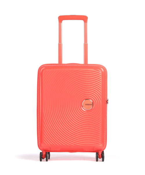 American Tourister Soundbox 4-Rollen Trolley neon orange