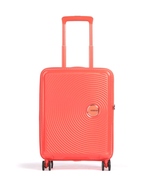 American Tourister Soundbox 4-Rollen Trolley neon orange