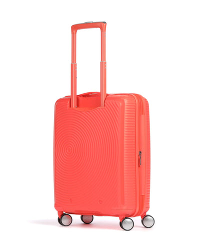 American Tourister Soundbox 4-Rollen Trolley neon orange