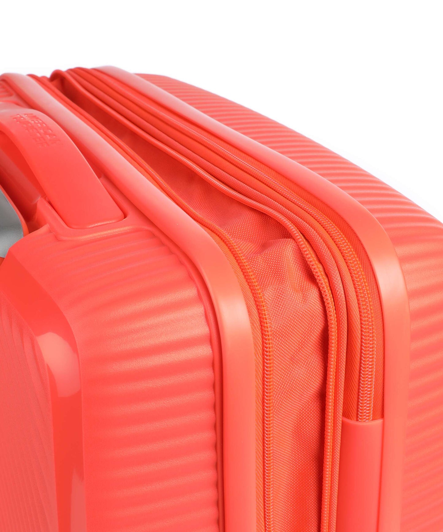American Tourister Soundbox 4-Rollen Trolley neon orange