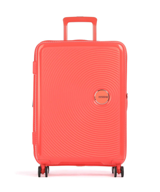 American Tourister Soundbox 4-Rollen Trolley neon orange