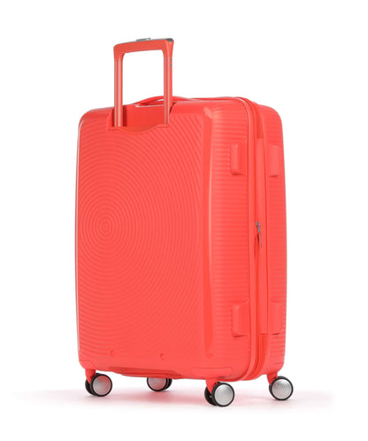 American Tourister Soundbox 4-Rollen Trolley neon orange