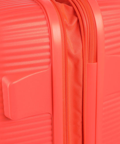 American Tourister Soundbox 4-Rollen Trolley neon orange