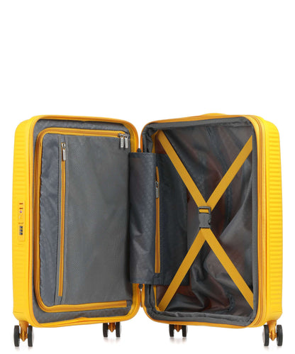 American Tourister Soundbox 4-Rollen Trolley golden yellow