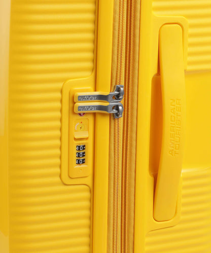 American Tourister Soundbox 4-Rollen Trolley golden yellow