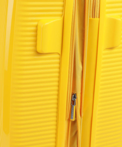 American Tourister Soundbox 4-Rollen Trolley golden yellow