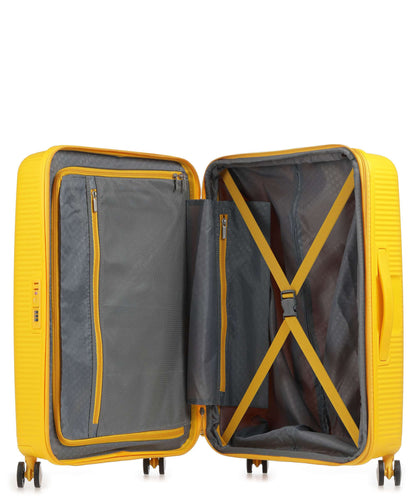 American Tourister Soundbox 4-Rollen Trolley golden yellow