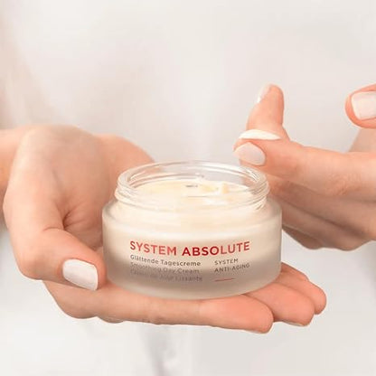 ANNEMARIE BÖRLIND - SYSTEM ABSOLUTE Smoothing Day Cream - Anti Aging Moisturizer with Aloe, Shea, Algae and Jojoba Extracts - Nourishes, Protects, and Hydrates, 1.69 fl. oz.