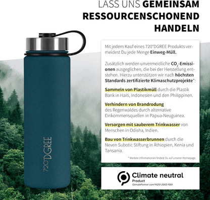 noLimit | Isolier Trinkflasche aus Edelstahl inkl. Sportdeckel