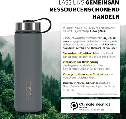 noLimit | Isolier Trinkflasche aus Edelstahl inkl. Sportdeckel