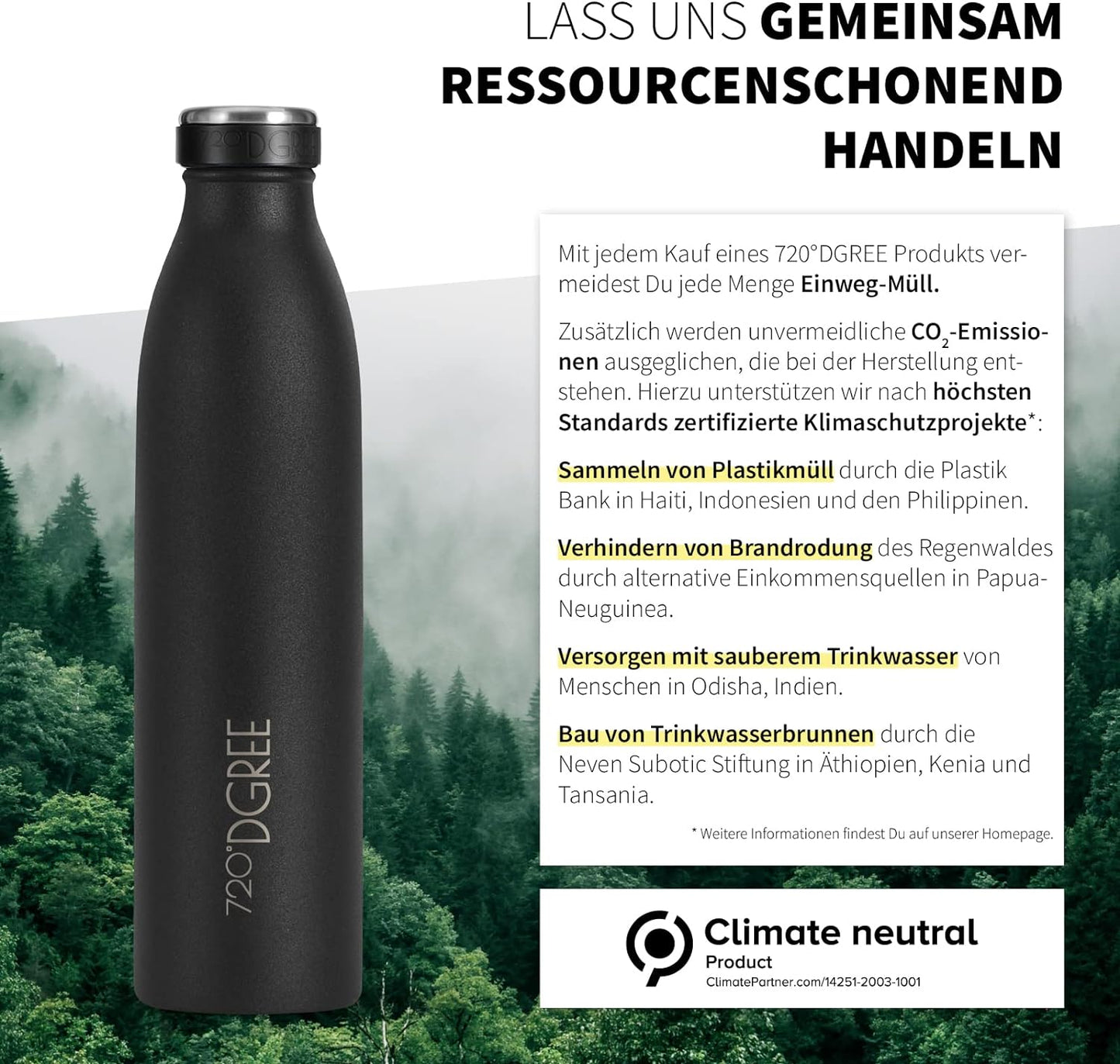milkyBottle | Elegante & stylische Isolierflasche aus Edelstahl
