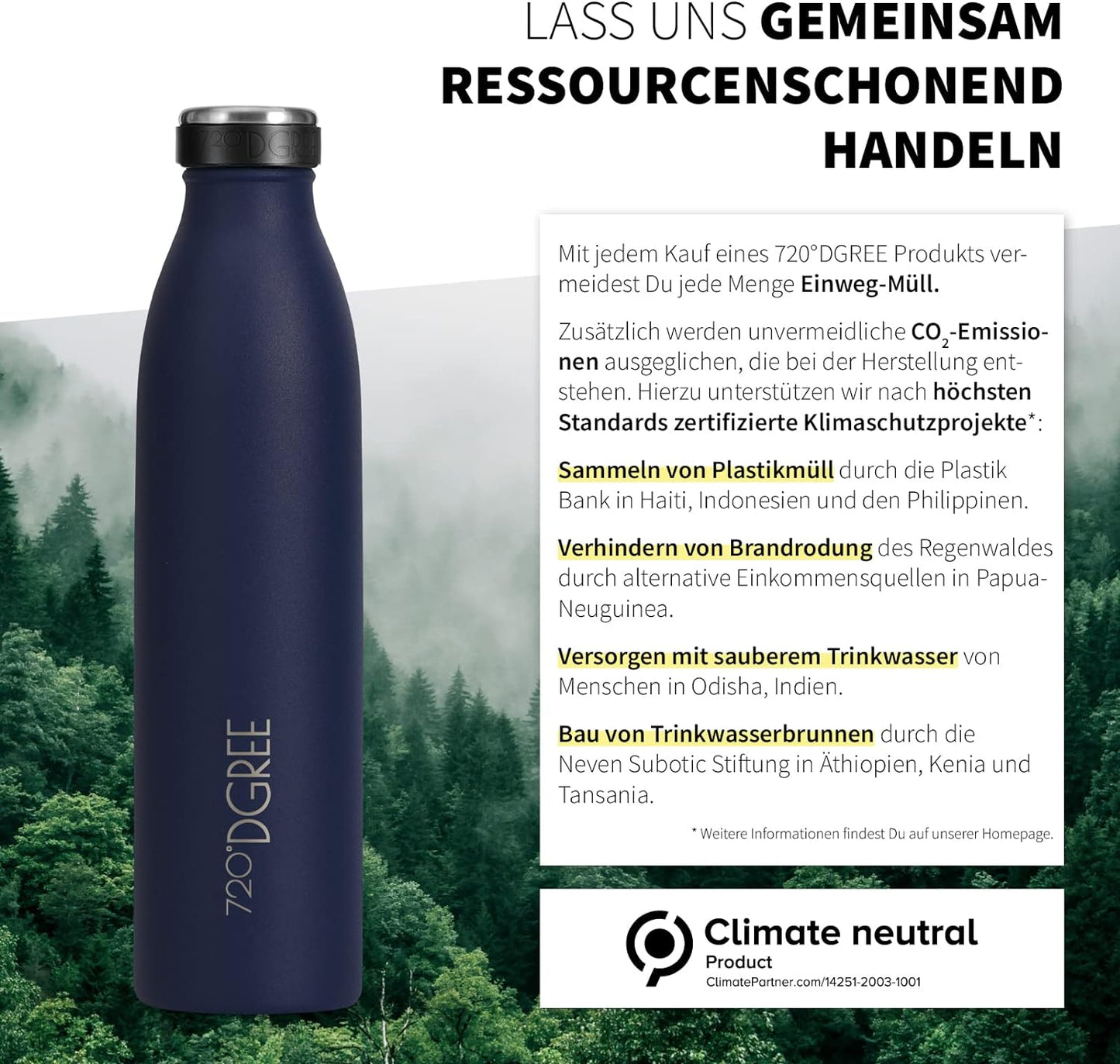 milkyBottle | Elegante & stylische Isolierflasche aus Edelstahl