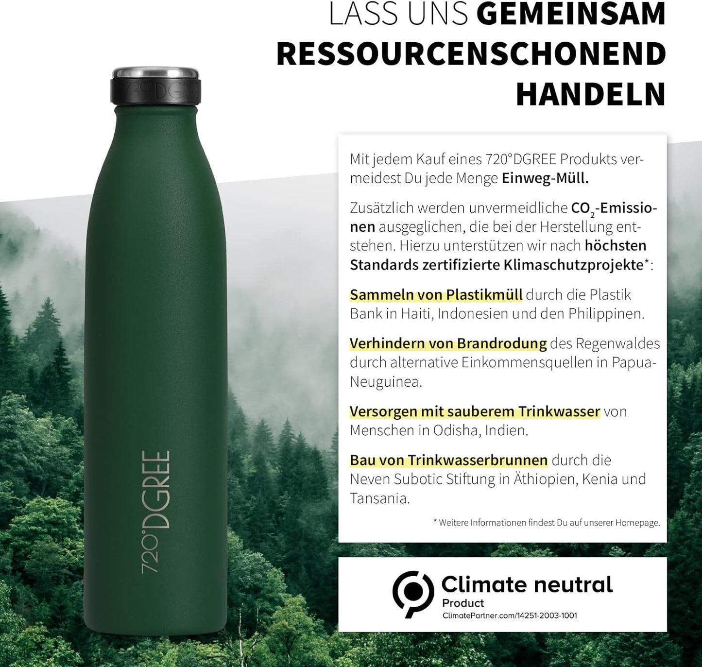 milkyBottle | Elegante & stylische Isolierflasche aus Edelstahl