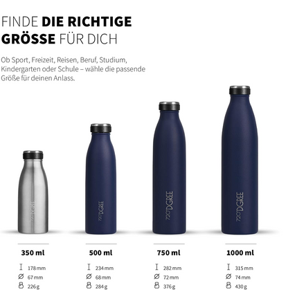 milkyBottle | Elegante & stylische Isolierflasche aus Edelstahl