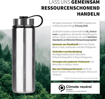 noLimit | Isolier Trinkflasche aus Edelstahl inkl. Sportdeckel
