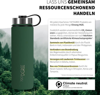 noLimit | Isolier Trinkflasche aus Edelstahl inkl. Sportdeckel