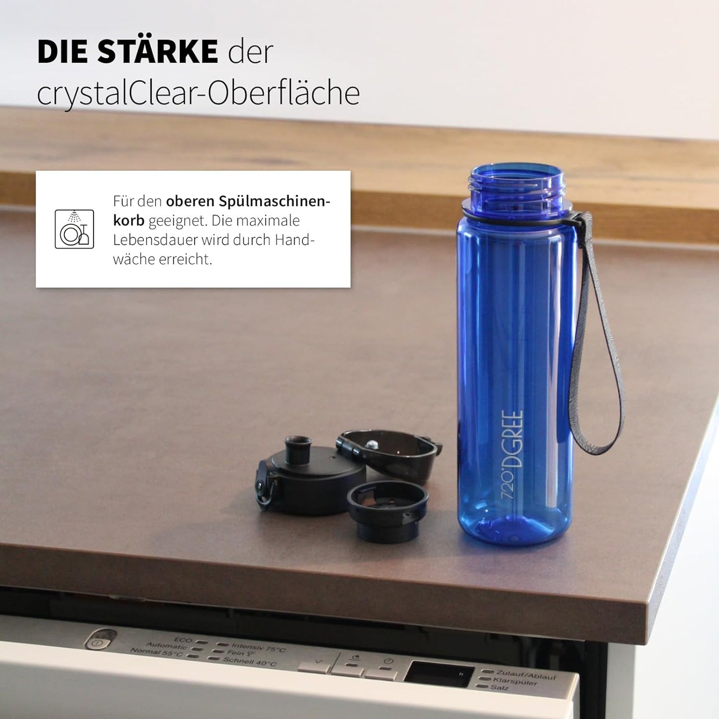uberBottle Trinkflasche | crystalClear Sieb