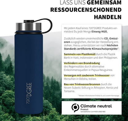 noLimit | Isolier Trinkflasche aus Edelstahl inkl. Sportdeckel
