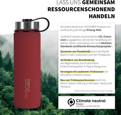 noLimit | Isolier Trinkflasche aus Edelstahl inkl. Sportdeckel