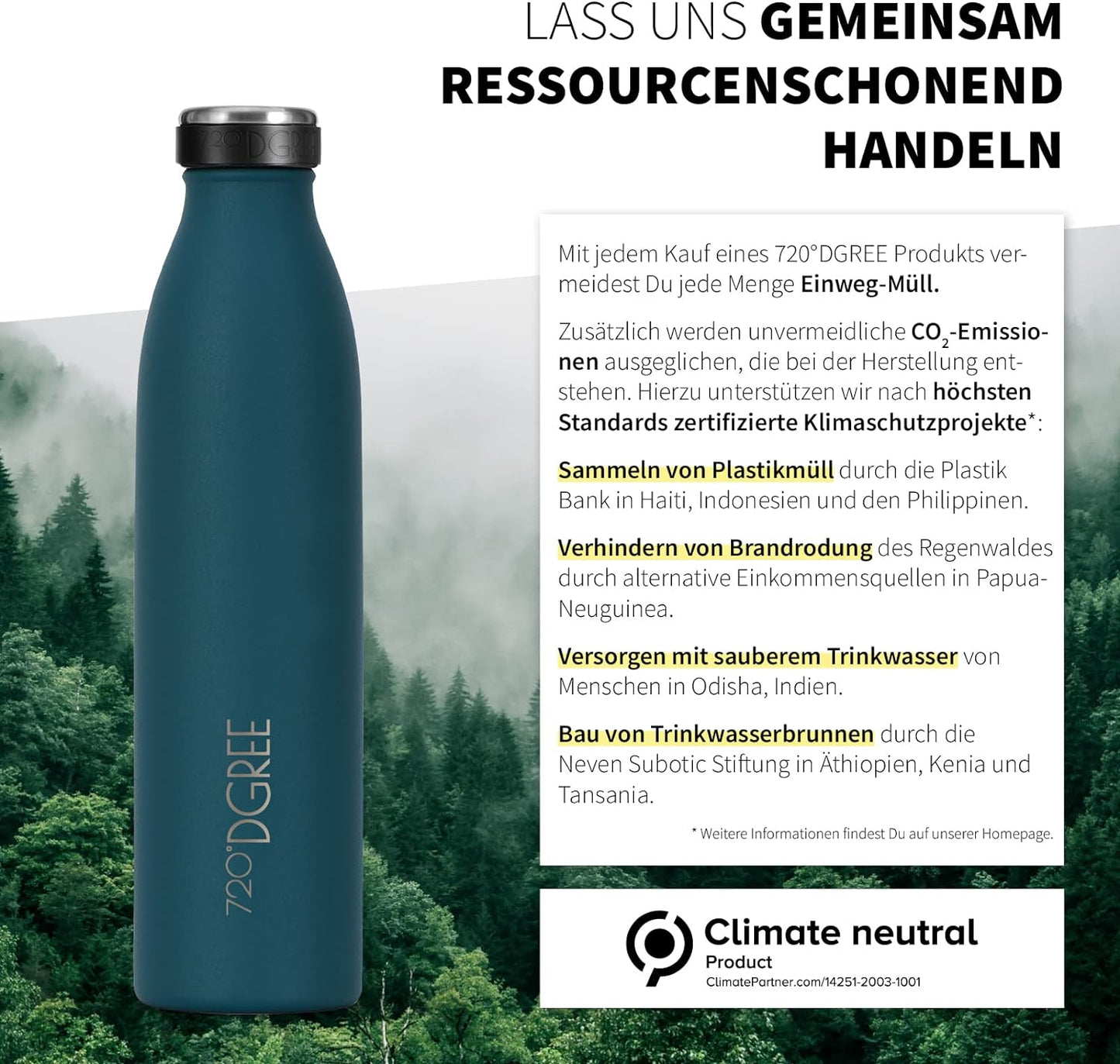 milkyBottle | Elegante & stylische Isolierflasche aus Edelstahl
