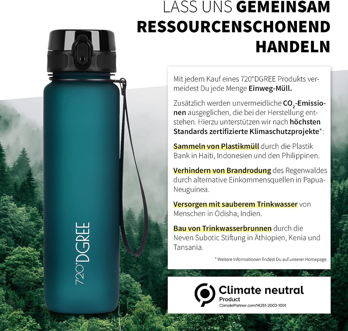 uberBottle Trinkflasche | softTouch Sieb