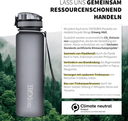 uberBottle Trinkflasche | softTouch Fruchtbehälter