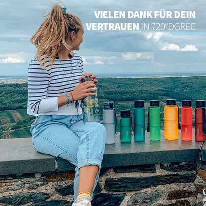 uberBottle Trinkflasche | softTouch Fruchtbehälter