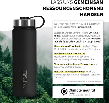 noLimit | Isolier Trinkflasche aus Edelstahl inkl. Sportdeckel