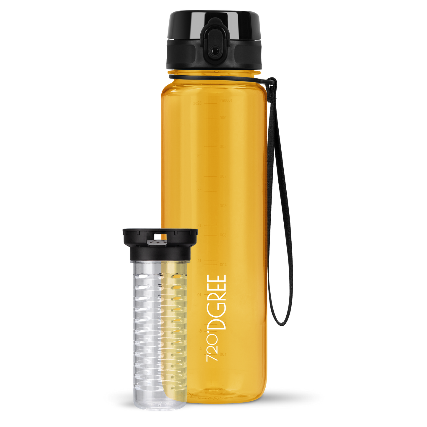 uberBottle Trinkflasche | crystalClear Fruchtbehälter
